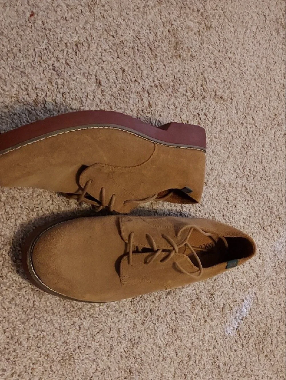 School Issued Semester Brown Suede 6 1/2 Wide Shoe